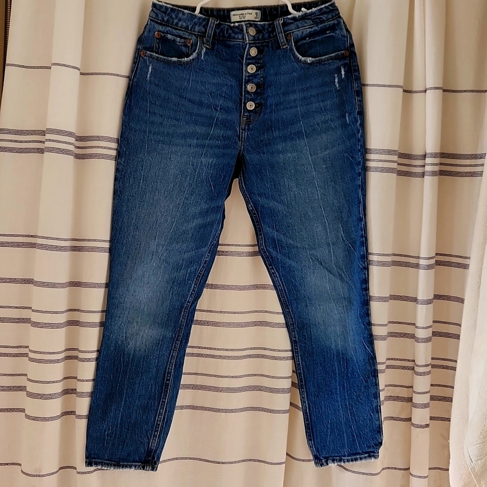 Abercrombie high rise skinny curve love fit
